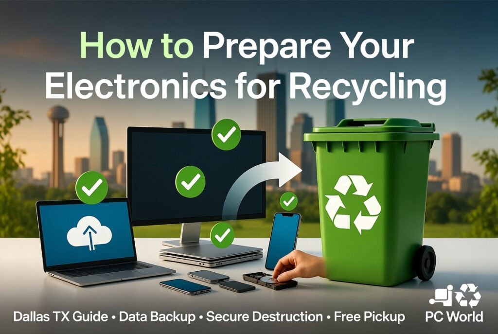 How we we prepare electronics for recycling