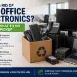 Old office electronics ready for pickup